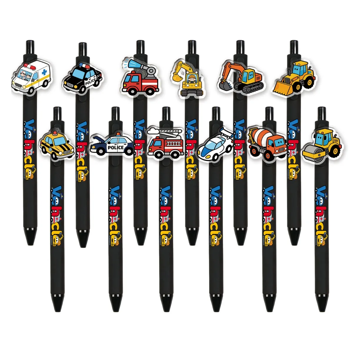 

12PCS/24PCS Car-Shaped Ballpoint Pens Student Writing Pens Office Stationery Supplies