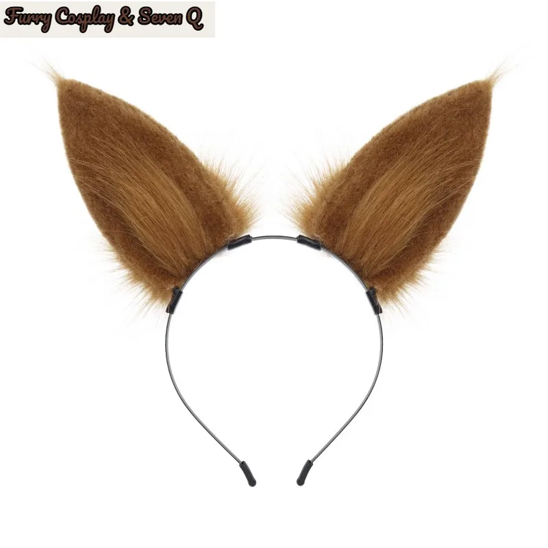 Simulation Animal Ear Headband Cosplay Rabbit Ear Hair Accessories Handmade Plush Rabbitear Headband Christmas Accessories Props