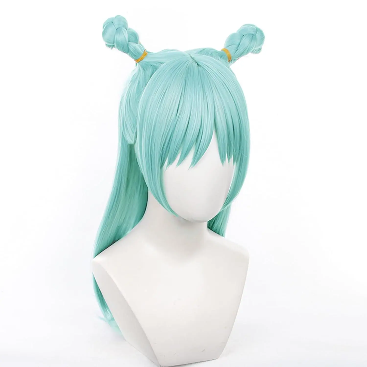 Synthetic Wig Top Skin Mi-ku Inspired Purple Short Cosplay Anime Hair for Party Costume Role Play Styling