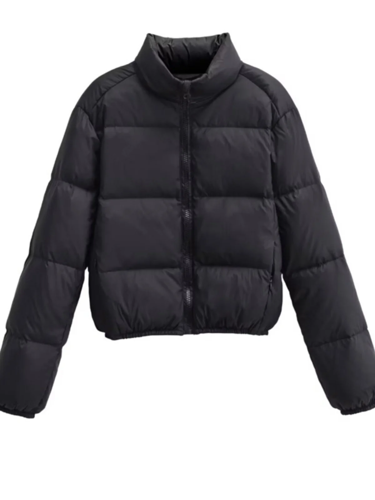 Kendall Jenner Sle Heavy Workdown Puffer Jaet Thiened Bread Sle Faion Winter Bovenkleding Street Sle ort Lengte 90...