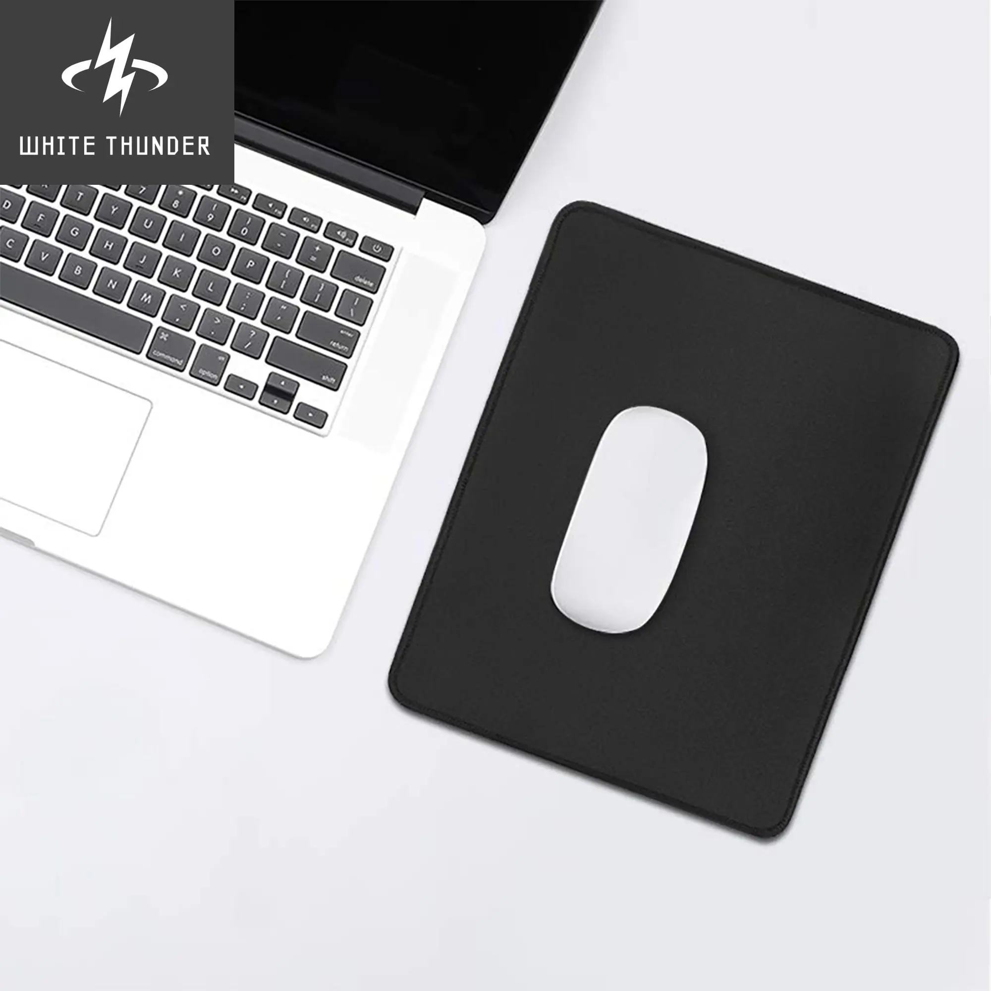 Computer Office Keyboard Accessories Supplies Mouse Pads Square Anti-Slip Desk Pad Black Company Use Small Coaster Coffee Mats