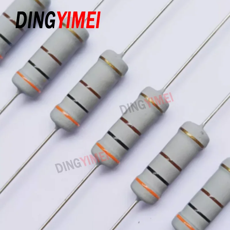 50pcs Metal Oxide Film Resistor 2Watts 10K 12K 15K 18K 20K 22K 24K 27K 30K 33K 36K 39K 43K 47K 51K 56K 62K 68K 75K 82K 91K Ohm