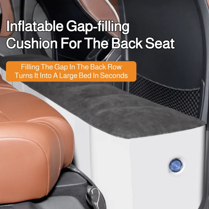 Colchón Inflable Universal para Auto, Almohadilla de Soporte para Asiento Trasero, Accesorio para Viajes en Auto y Camping