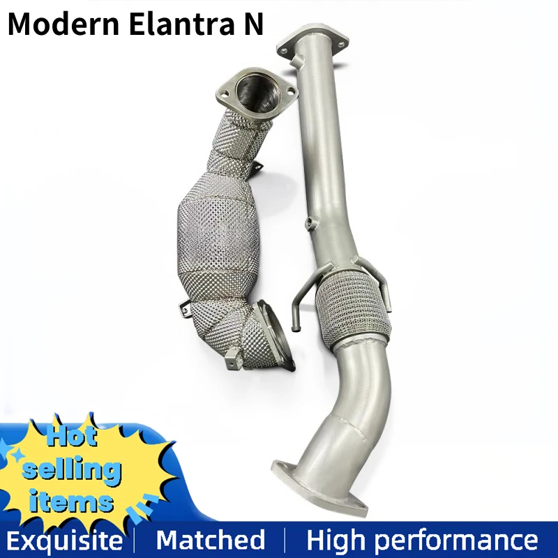 Suitable for modern Elantra N car exhaust head front pipe stainless steel downpipe