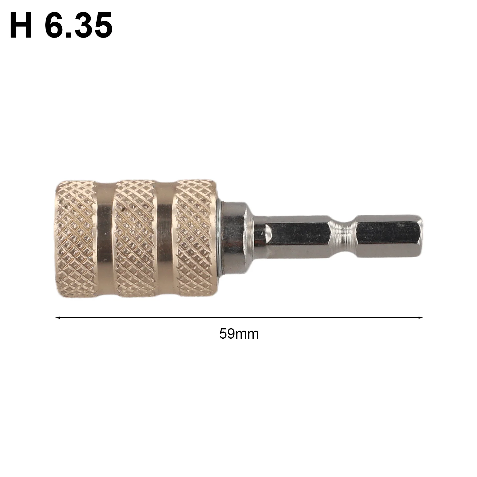 Gold 6.35mm Self-locking Quick Change Connector Hex Shank Extension Rod For Electric Drill Screwdriver Bit Holder Power Tools