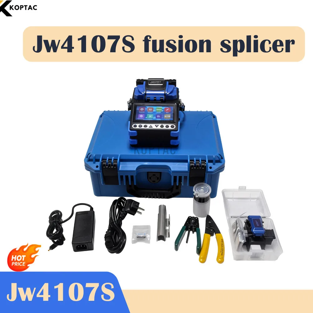 

Optical Cable Fusion 4107S Splicing Machine Single Splicer Fiber Optic Digital OTDR Cutter Jw4107S Support Multiple Languages