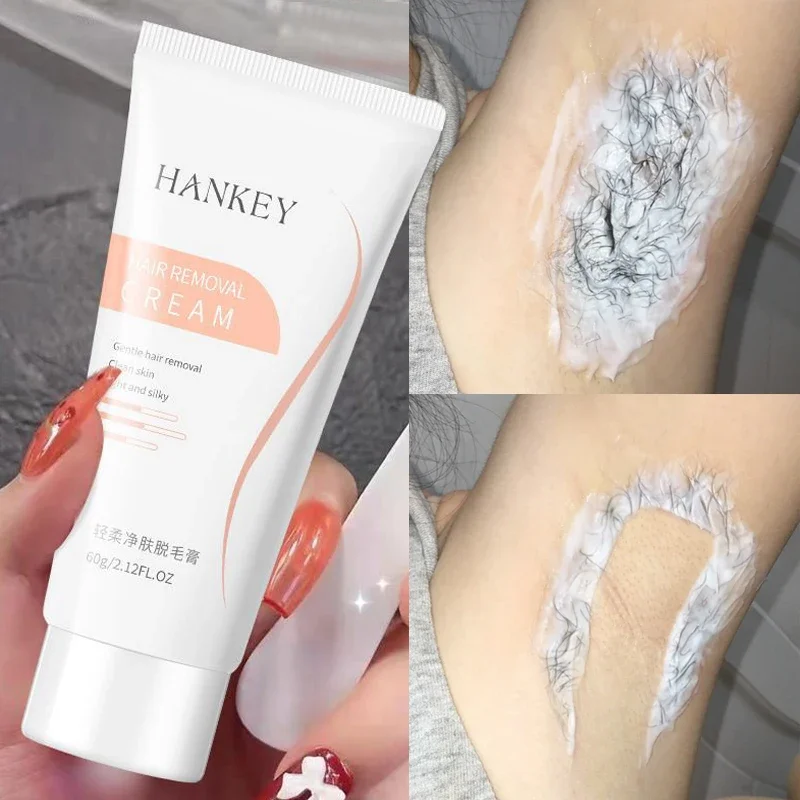 

60 г крем для удаления волос, крем-эпилятор для ног, подмышек и рук, безболезненный, нежный, успокаивающий, питательный, для удаления волос, для мужчин и женщин, уход за телом