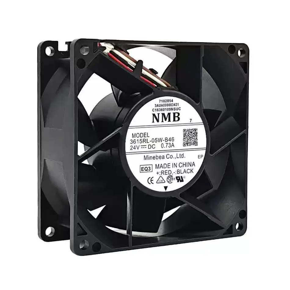 Original For NMB 3615RL-05W-B46 24V 0.73A 9238 92mm Dual Ball Bearing High Speed DC Brushless Blower Fan for Inverter Cabinet