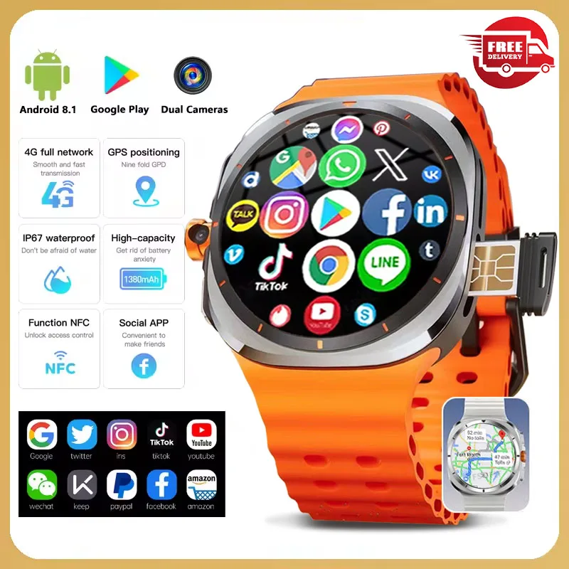 2025 New Galaxy Smart Watch 7 Ultra Men AMOLED Screen Multi-Function Sports Fitness Tracker Health Women Smart Watch For Samsung