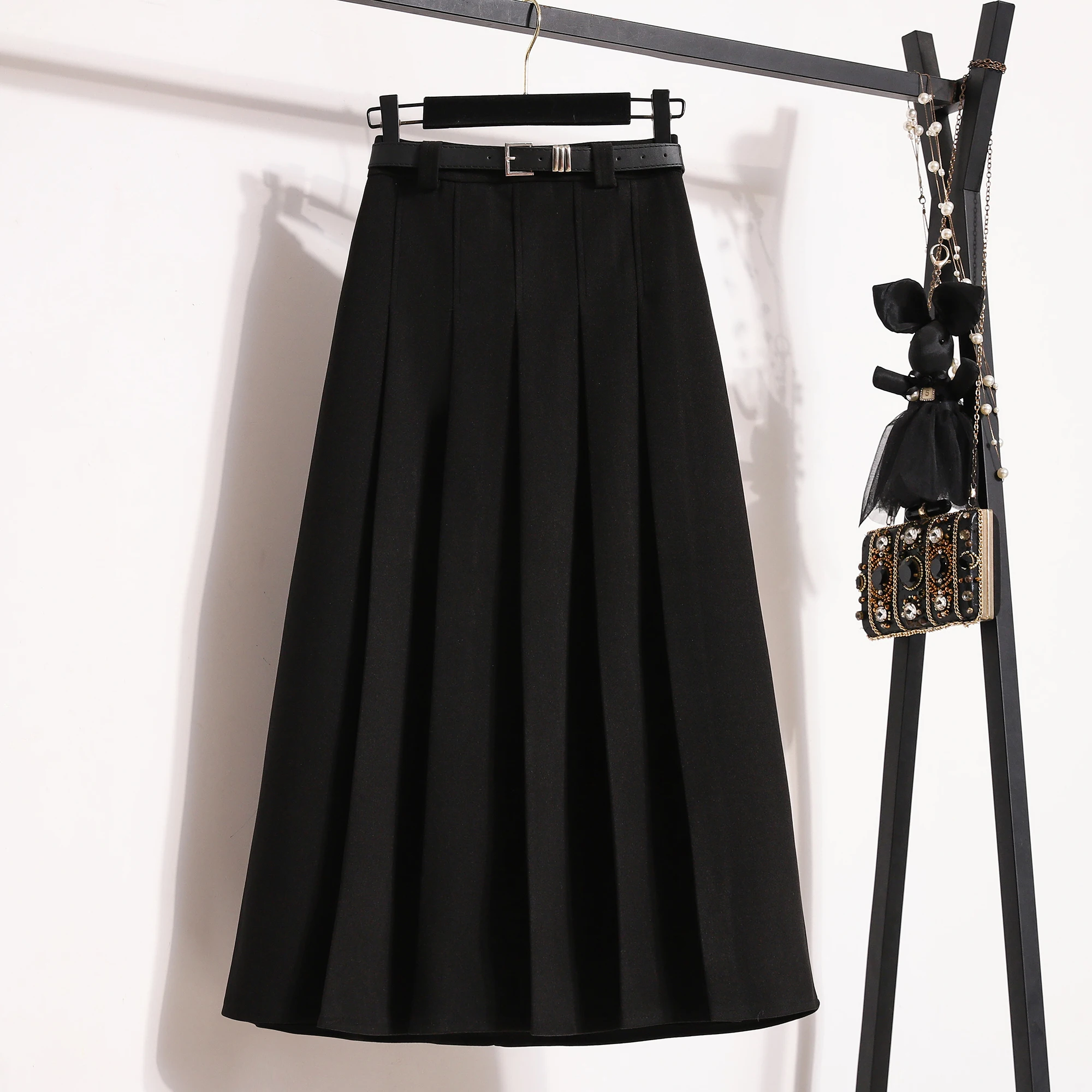 Hohe Taille Anzug Sle A-linie Rock frauen Frühling Herbst Neue ular Rock plus Größe Schmeichelhafte f Rock