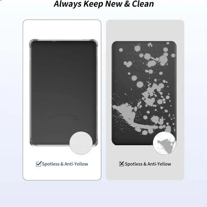 Reinforced Corners E-Reader Case Reinforced Corners Device Back Cover Lightweight E-Reader Protection Case For Home Dorm Travel