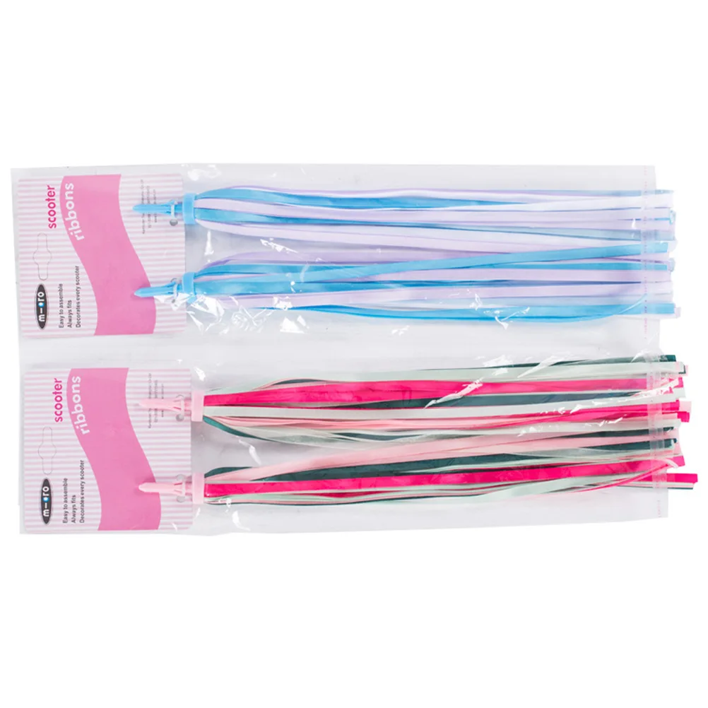 

4pcs Handlebar Streamers Bike Scooter Ribbons Sparkly Tassels Kids Decoration Wind Dance Accessories Gift For Girls Blue Pink