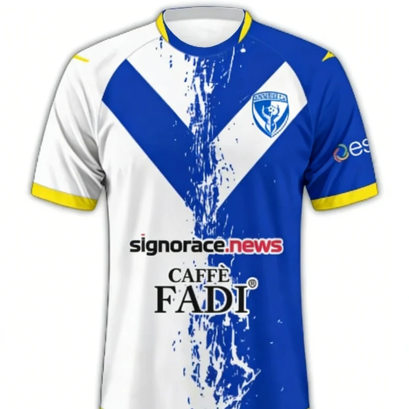 

Футбольная футболка Brindisi FC (домашняя форма) с 3D-принтом, быстросохнущая, мягкая, легкая, для взрослых, детей и всей семьи, для пляжа и серфинга