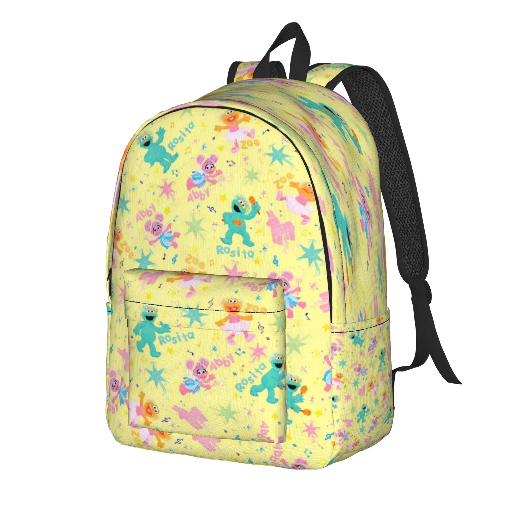 Sesames Streets Backpack  Casual Backpacks Youth University Large School Bags High Quality Rucksack