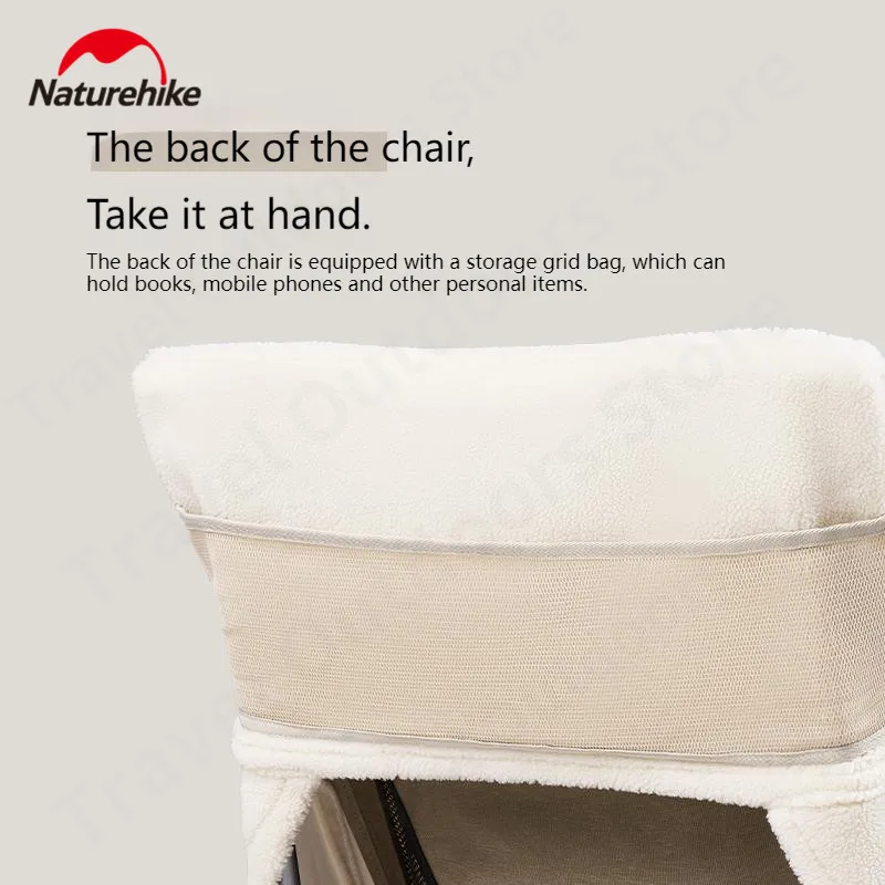 Naturehike Cashmere Chair Cover Soft Comfortable Moon Chair Accessories Outdoor Camping Portable Warm Chair Cover【No Chairs】