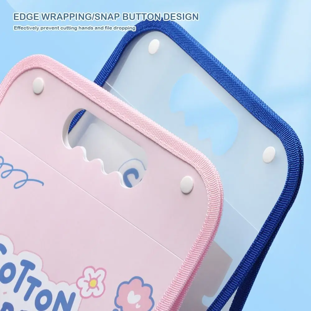 

Large Capacity A4 File Folder 13-Layer Waterproof Expanding Accordian Organizer Handheld Cartoon Animal Student File Bag