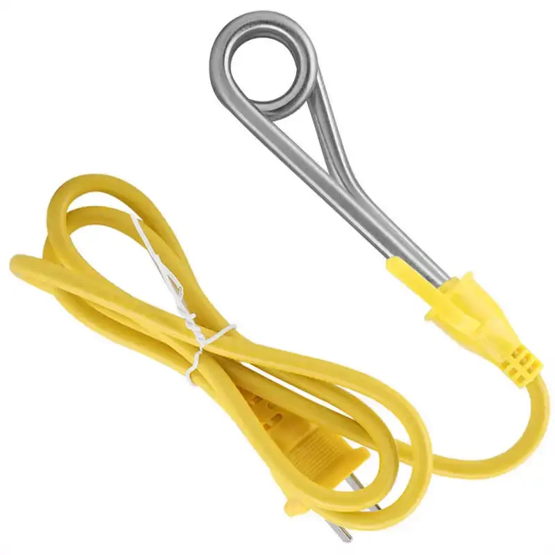 سخان كهربائي غلاية صغيرة الماء الساخن القهوة الغمر السفر استخدام 600 واط CN التوصيل 220 فولت سخان غاطس المياه قضيب Trimer الاتصال الداخلي T