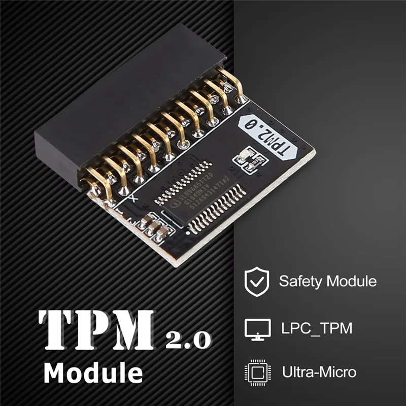 M18K-Mainboard Card TPM 2.0 20 Pin LPC Encrypted Security Module Board TPM2.0 Module For ASUS Gigabyte Motherboard