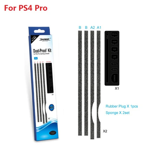 Imagen 2 del producto Conector antipolvo para consola PS4, filtro de aire para Playstation 4 1000 1100 1200 Slim Pro, accesorio de repuesto