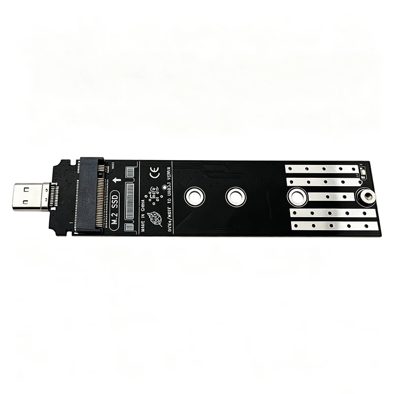 10PCS M.2 to Type C Adapter USB3.2 Gen2 10Gbps NVMe SATA Dual Protocol M2 SSD Reader Board for 2230 2242 2260 2280 M/B+M Key SSD