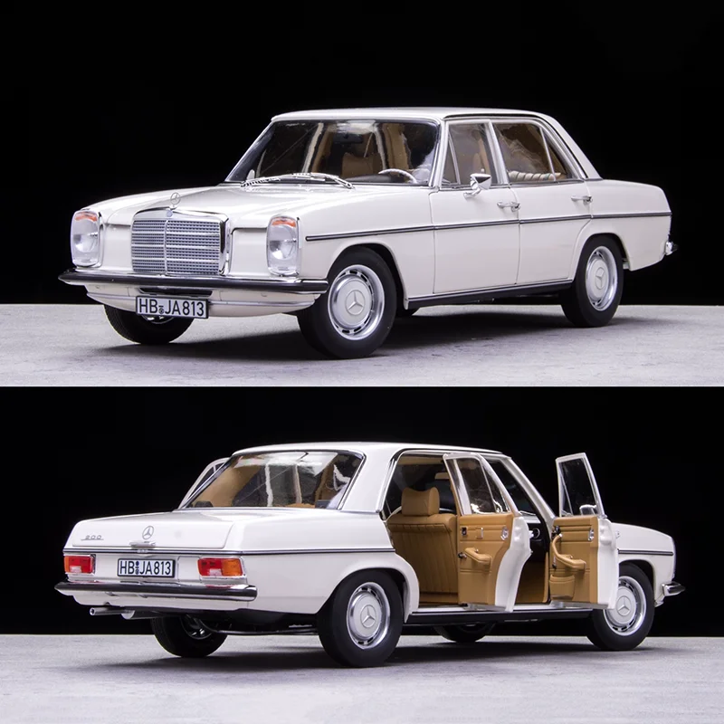 Diecast Alloy 1/18 Scale Benz W115 200 Car Model Toys Adult Fans Collectible Souvenir Gifts