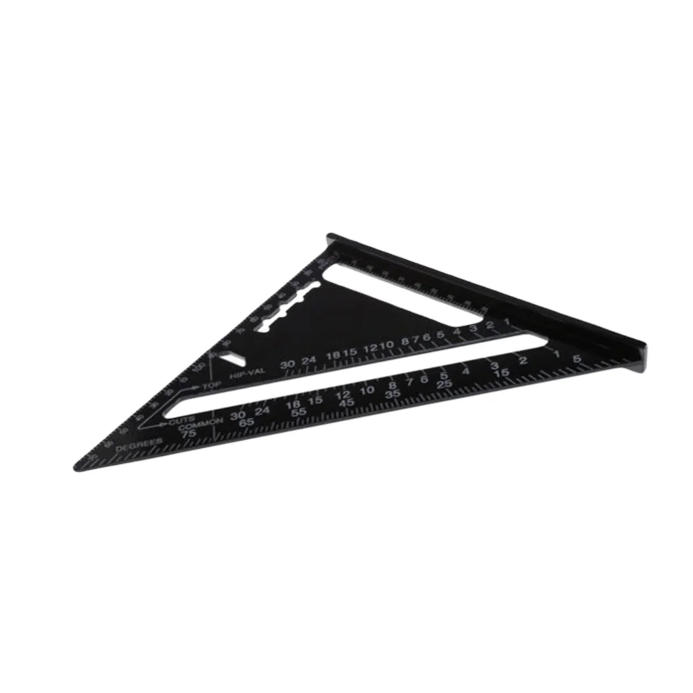 7 polegadas transferidor placa triangular régua multifuncional triângulo metal try quadrado