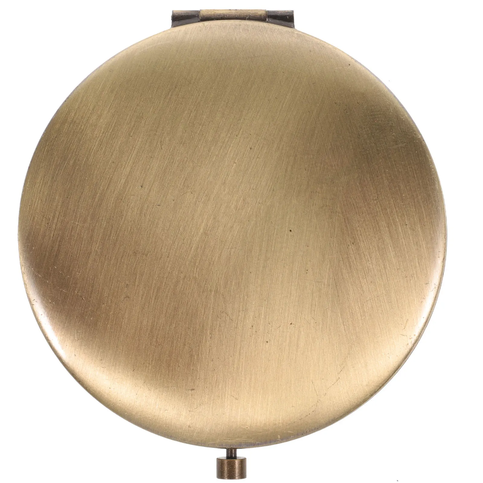 

Compact Wooden Metal Portable Makeup Mirror Retro Folding Mirror for Women Clear Reflection Durable Travel