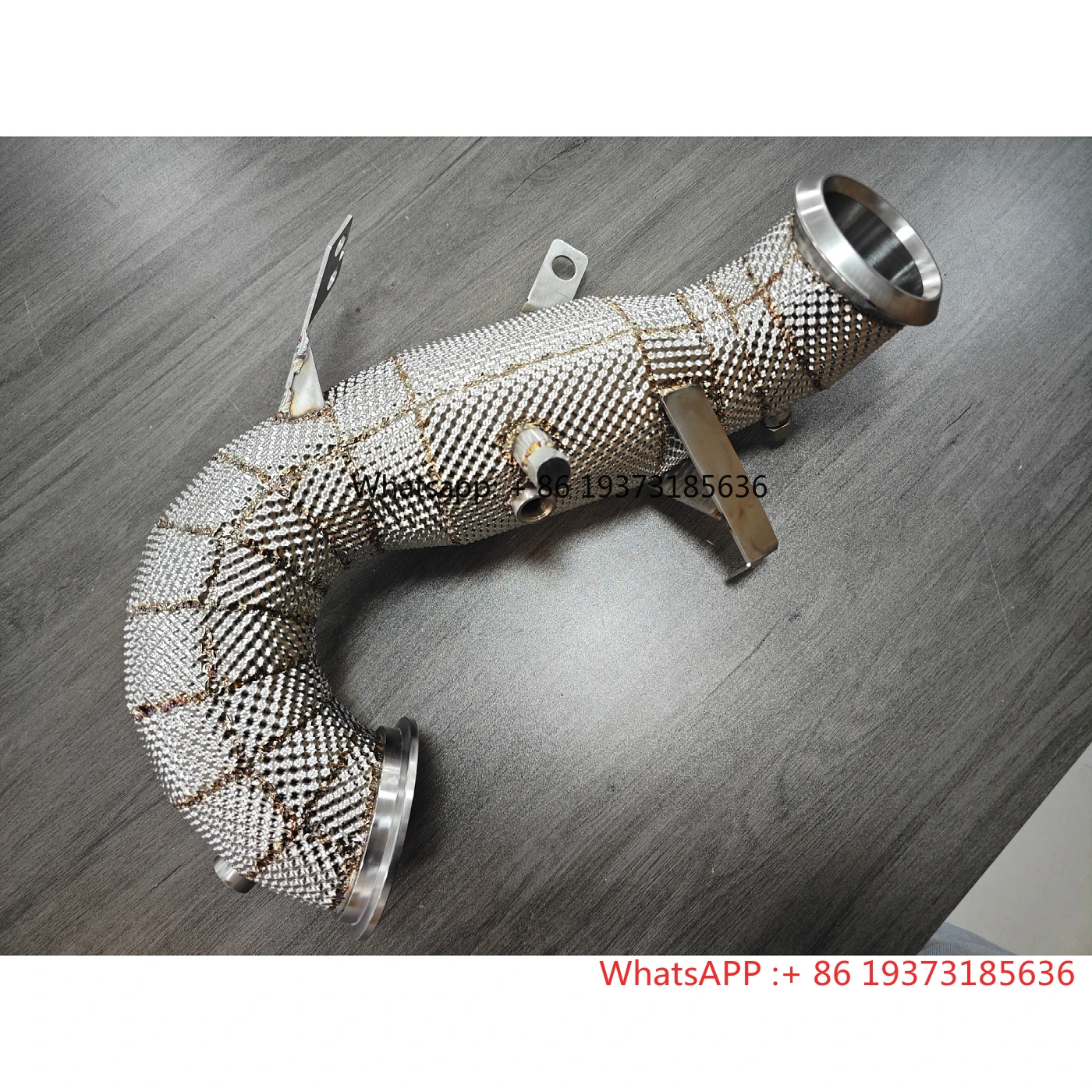 AKS Catted Heatshield Racing Downpipe for Mercedes-Benz A45 A45S AMG W177 M139 2.0T 2019+ Downpipe