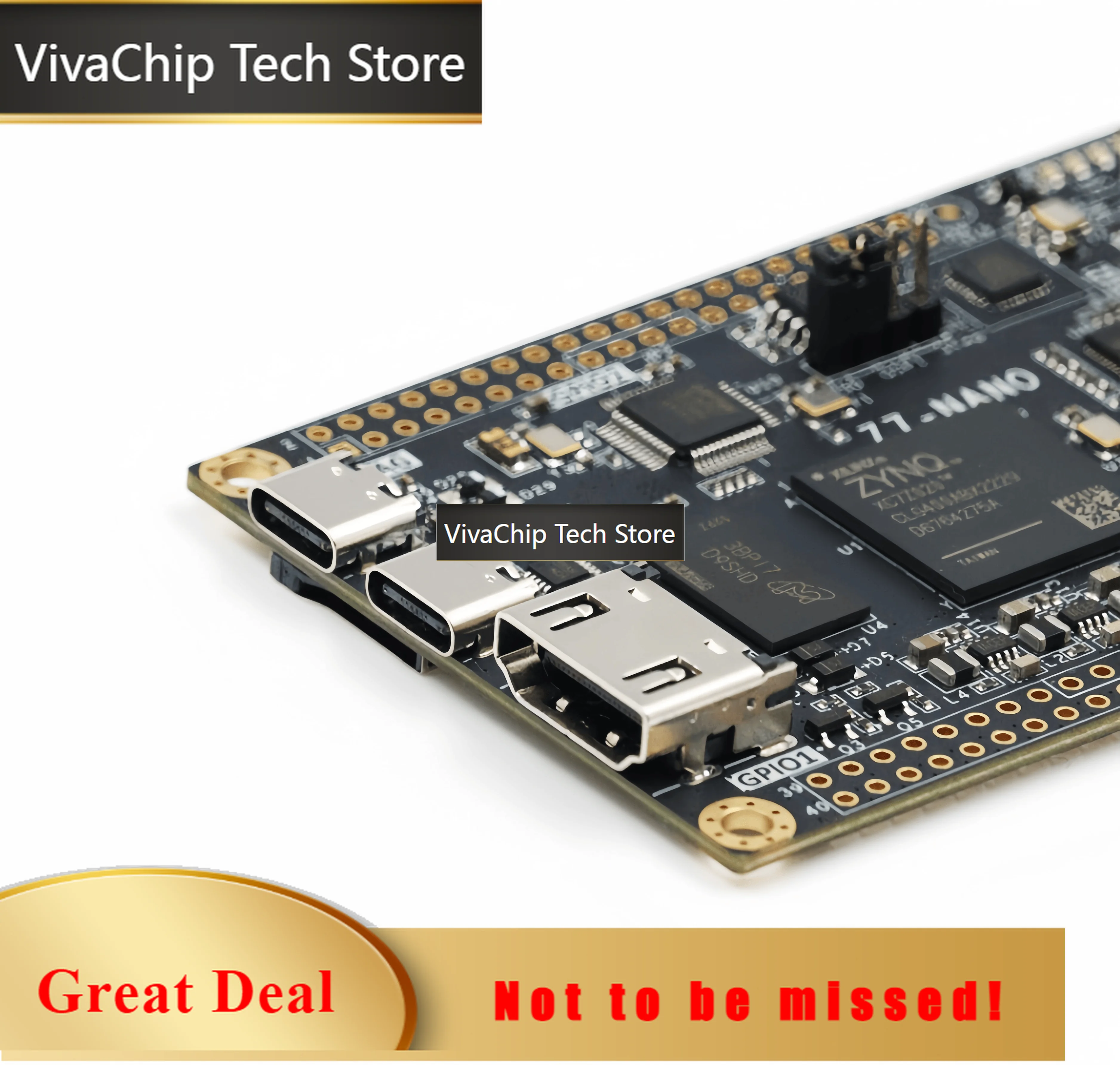 VivaChip Tech​Z7Nano FPGA Development Board For Xilinx ZYNQ 7020 7010 Core PYNQ Dual Ethernet Ports Robotics Edge Computing