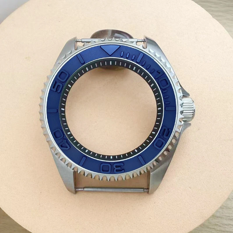 

42mm Watch Case Dome Sapphire Glass Fits NH35 NH36 4R35 4R36 7S26 Movement 28.5mm Dial With Bezel Insert Men Watch Cases Refit