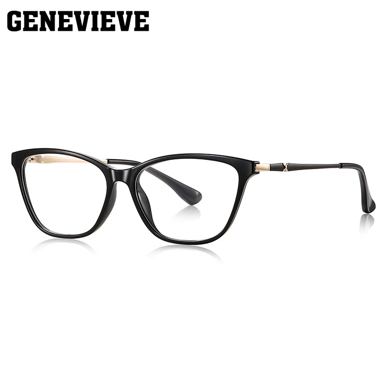 GENEVIEVE تصميم جديد كلاسيكي بسيط على شكل عين القطة بتصميم فريد من نوعه نظارات فوتوكروميك مضادة للضوء الأزرق وصفة طبية قابلة للتخصيص #3