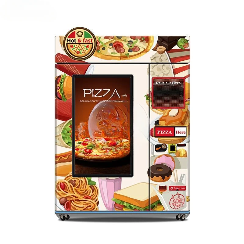 Fresh Pizza Vending Machine With Baking And Heating System Pizza Vending Machine