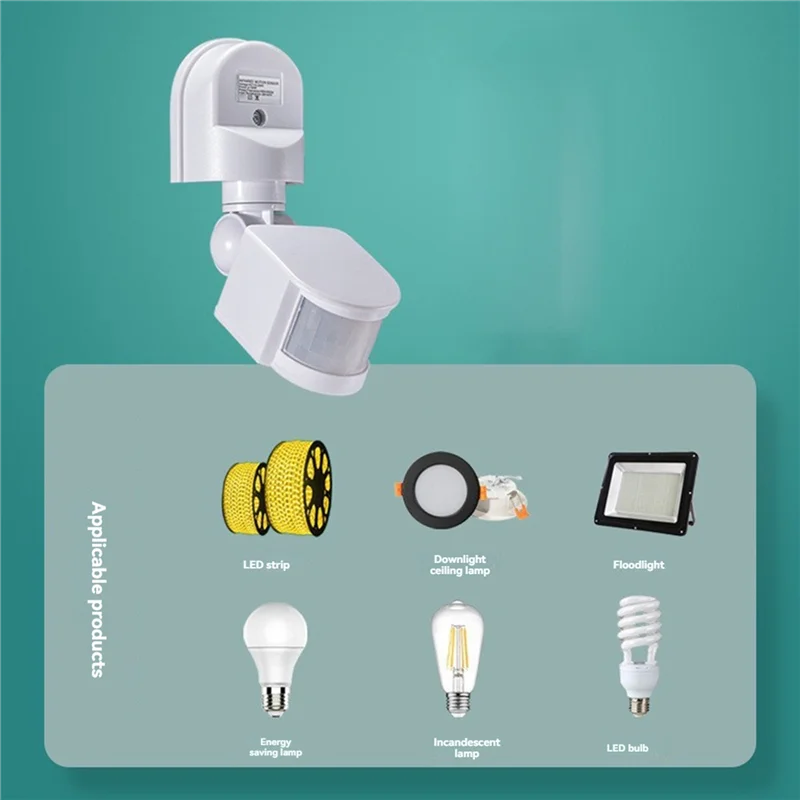 FAST-2X AC110-240V Bewegingssensor Automatische Infrarood Lichtsensor Bewegingsdetector Lichtschakelaar Menselijke aanwezigheidssensor B
