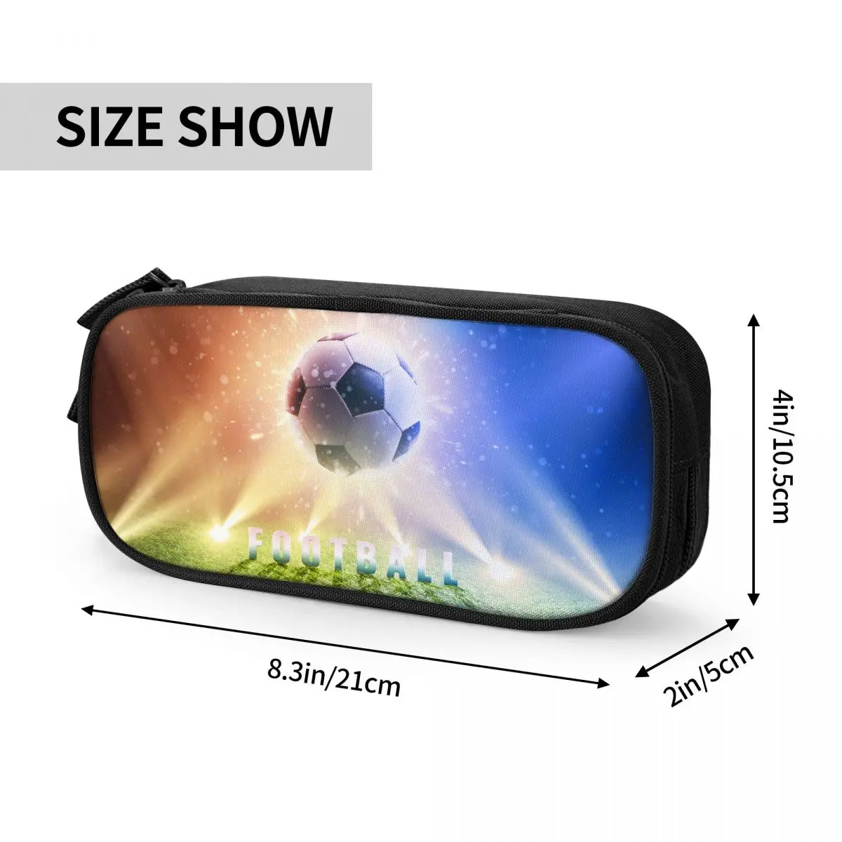 لطيف كرة القدم مقلمة كرات كرة القدم الرياضة قلم رصاص الحقيبة القلم للطلاب أكياس تخزين كبيرة الطلاب الهدايا المدرسية القرطاسية