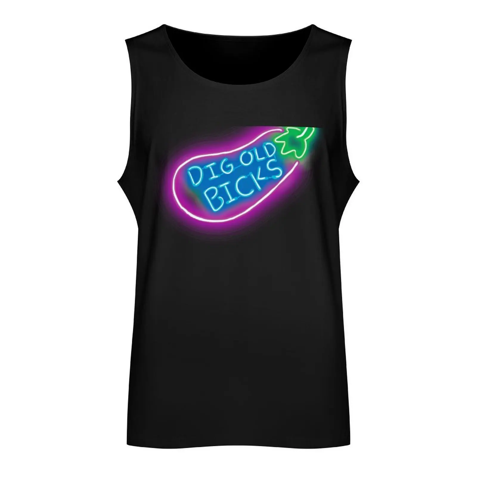 Dig Old Bicks Tank Top sleeveless gym shirt man fitness Men's gym articles Men's gym t-shirt