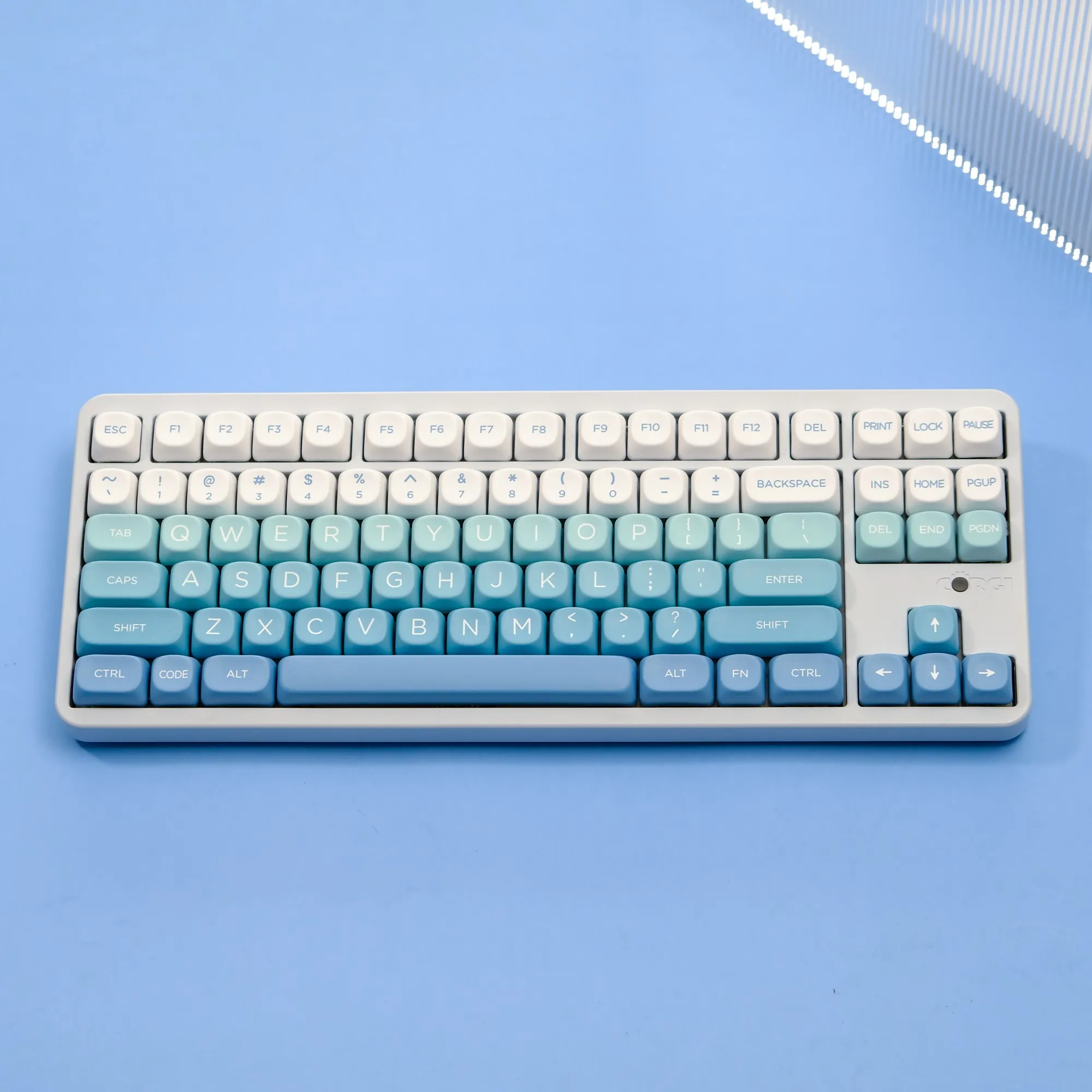 Imagem -04 - Yeti-moon-like Teclado Mecânico de Lados Gradiente Pbt Moa Corante para Gmk67 para Teclado Mecânico Drunkdeer