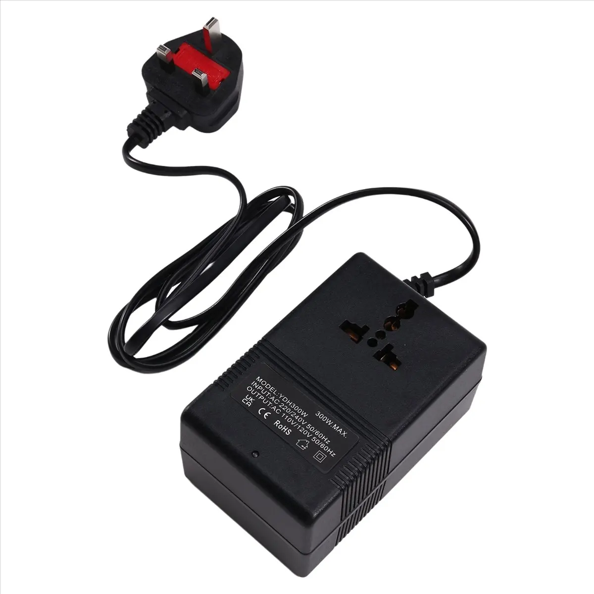 A79G 300W Voltage Converter Transformer 220V to 110V Step-Down Transformer 110V to 220V Travel Adapter UK Plug Inverter view 2