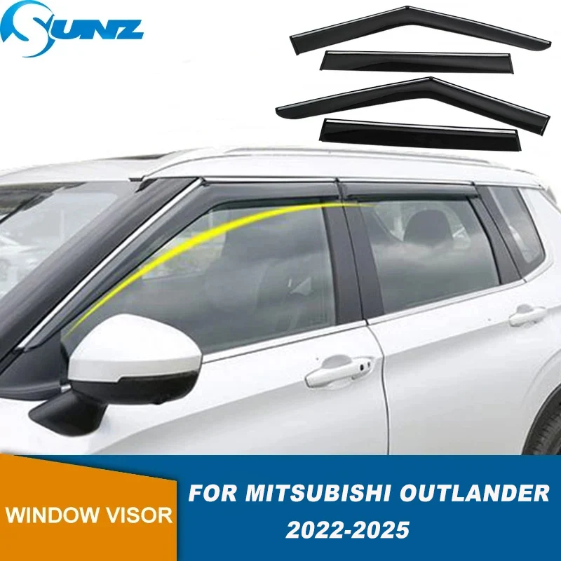

Side Window Deflector For Mitsubishi Outlander MK4 2022 2023 2024 2025 Window Visor Awnings Shelter Weathershield Sun Rain Guard