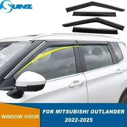 Side Window Deflector For Mitsubishi Outlander MK4 2022 2023 2024 2025 Window Visor Awnings Shelter Weathershield Sun Rain Guard