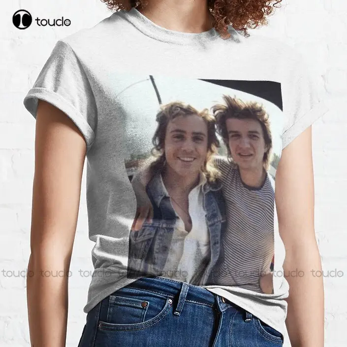 Joe Keery And Dacre Montgomery Classic T-Shirt Steve Harrington Black Tshirt Funny Art Streetwear Cartoon Tee Xs-5Xl Unisex New