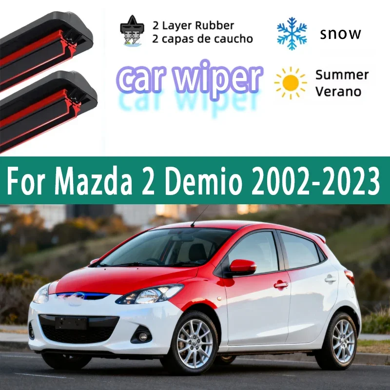 

Suitable for Mazda 2 Demio 2002-2023 2014 2015 2016 2018 2019 2020 2021 2022 2023 2024 2 front windshield wiper blades