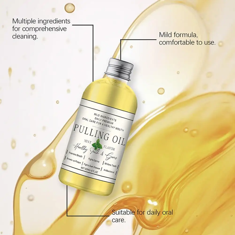 

Органическое кокосовое масло для полоскания рта, очистка зубных пятен, удаление неприятного запаха изо рта, длительный дезодорант для полости рта, свежее дыхание, исцеление, уход за полостью рта