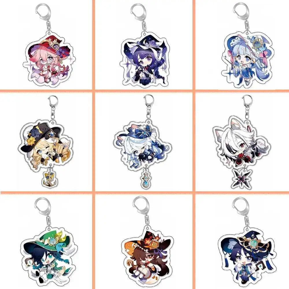 

Genshin Impact Q-type portable cartoon keychain pendant, a trendy gift, a cute and lively exquisite pendant