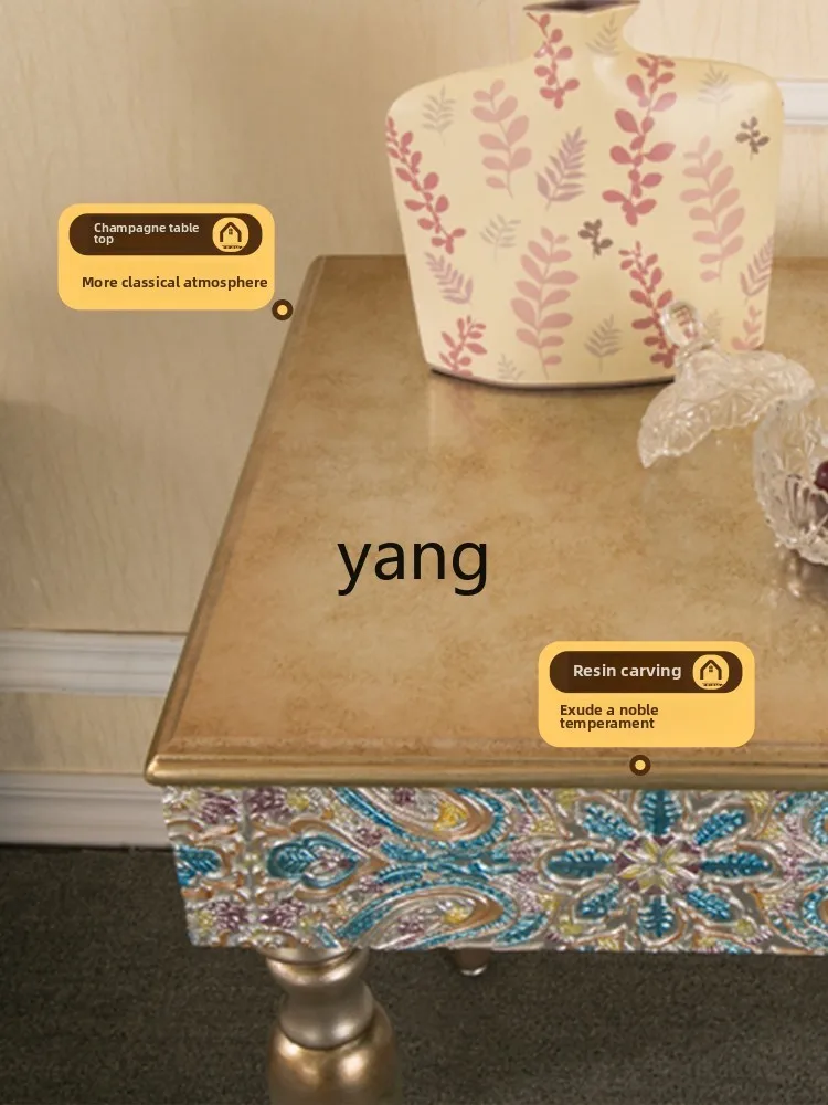 LMM โมเดิร์นจีนหรูหราโต๊ะกาแฟขนาดเล็กห้องนั่งเล่นโซฟาโต๊ะข้างยุโรปมุมตาราง