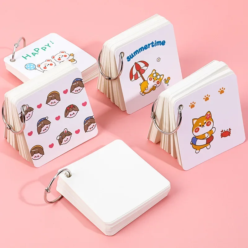 Cute Pocket English Vocabulary Word Book Kawaii Cartoon Learn Foreign Words Memo Check Notebook School Stationery