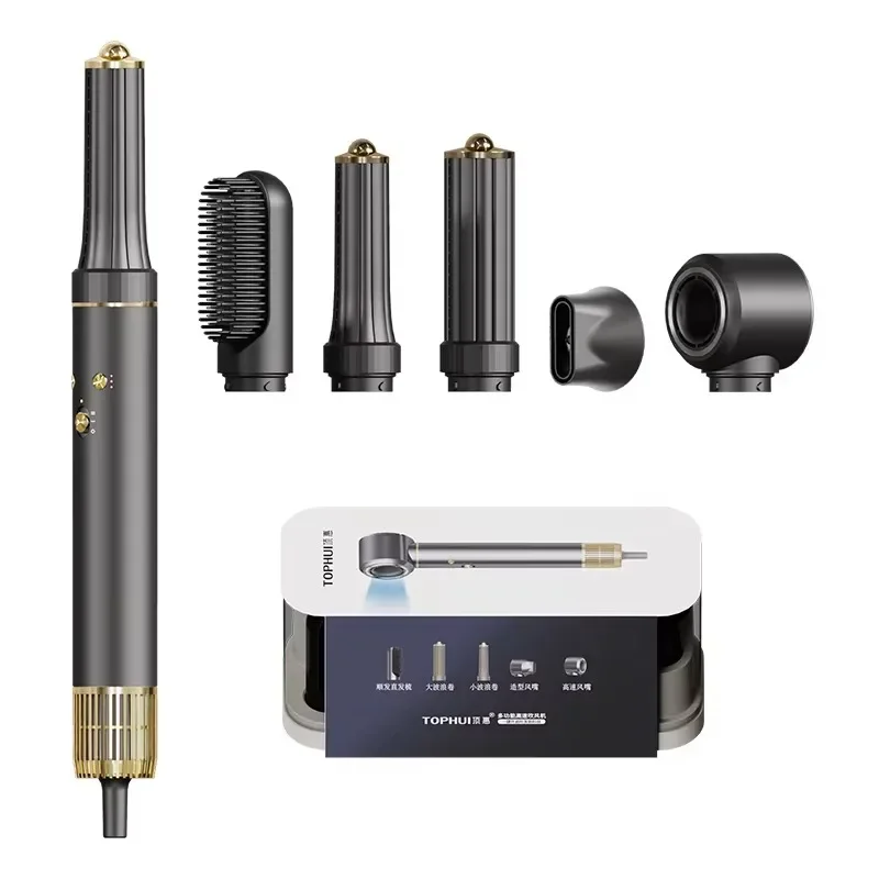 

【2026】Hair Dryer Brush With 110,000 RPM High-Speed Negative Ionic Blow Dryer, Automatic Curling Iron, 6 in 1 Hot Air Styler Hair