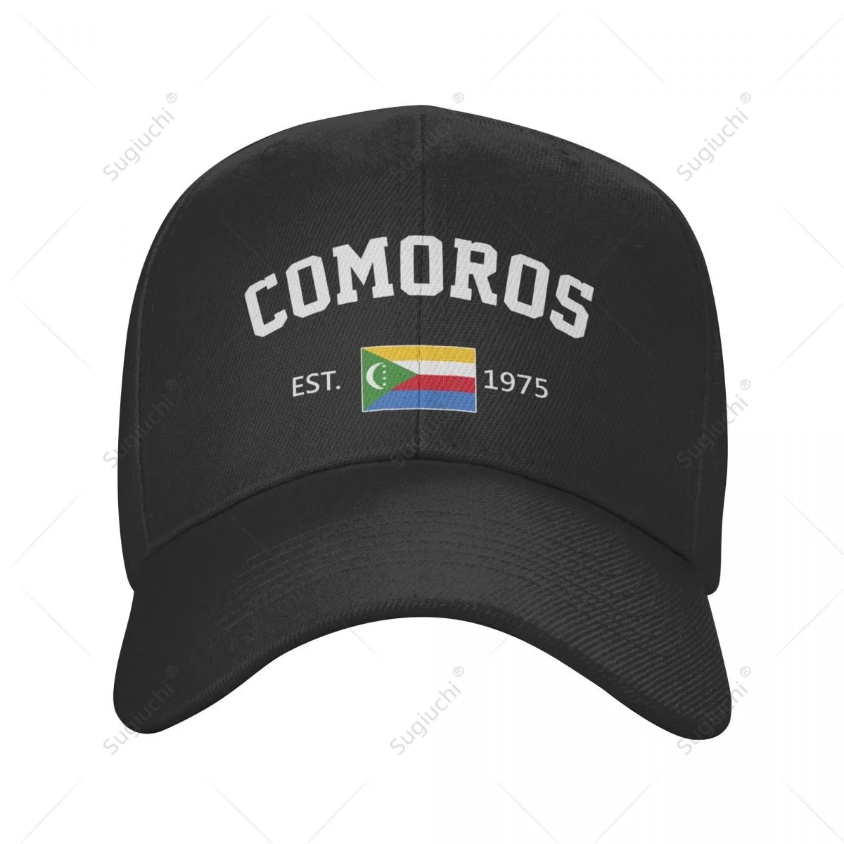 Unisex Baseball Cap Comoros EST.1975 Independence Day Wild Sun Shade Peaked Adjustable Outdoor Caps for Men Women