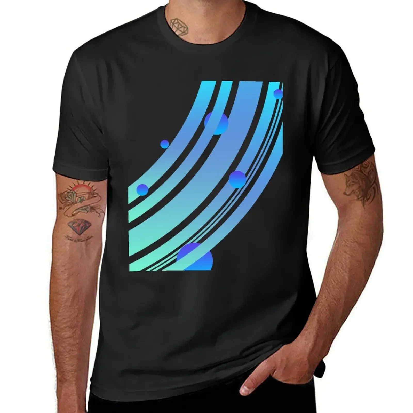 

Rings of Saturn Design T-Shirt summer top sports fans mens champion t shirts