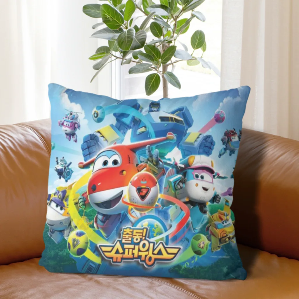 Super Wings Pillow Cushion Case  Dakimakura Cover Decorative Sleeping 45x45cm