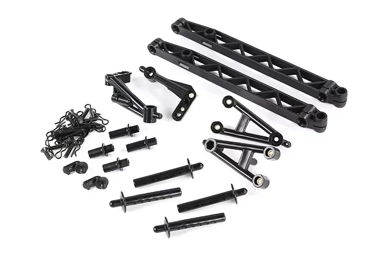 ชุดรองรับด้านข้างไนลอนความแข็งแรงสูง ขายึดอัพเกรดด้านข้างรถสำหรับ 1/5 ROFUN HPI BAJA 5T 5SC